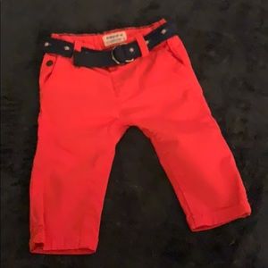 Baby pants with matching belt